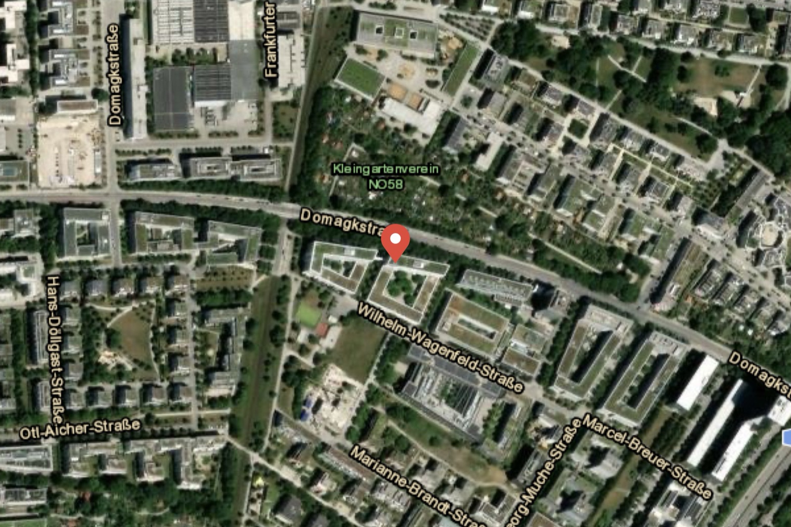 Satellitenansicht Showroom München, Wilhelm-Wagenfeld-Straße 22